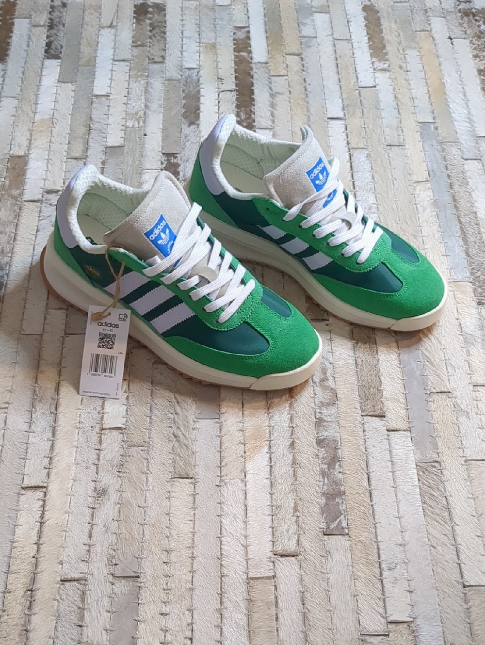 Adidas Men's 9.5 SL 72 RTN Boost Collegiate Green Silver Dawn Sneakers NWT